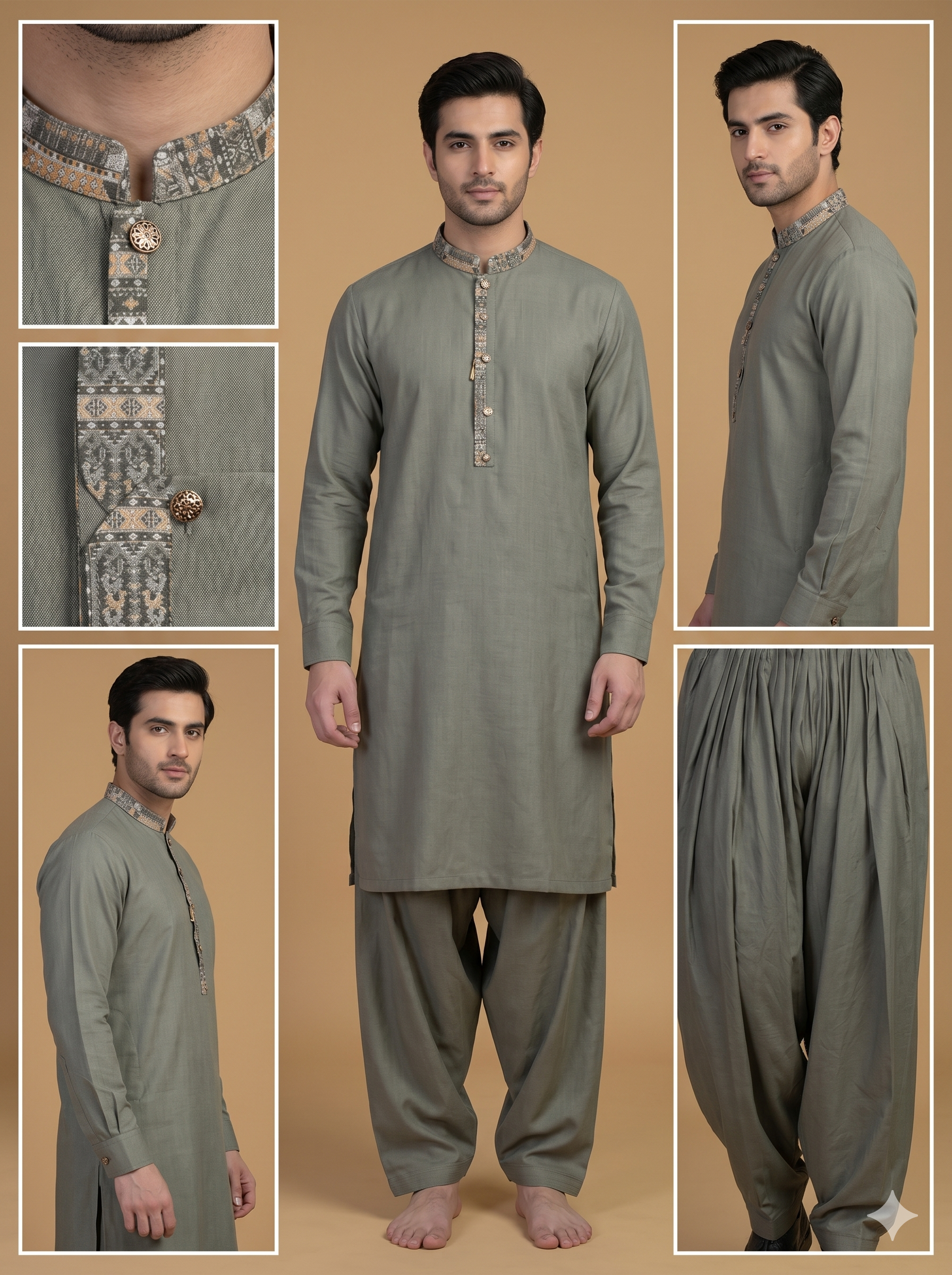 Afghani Design Pathani