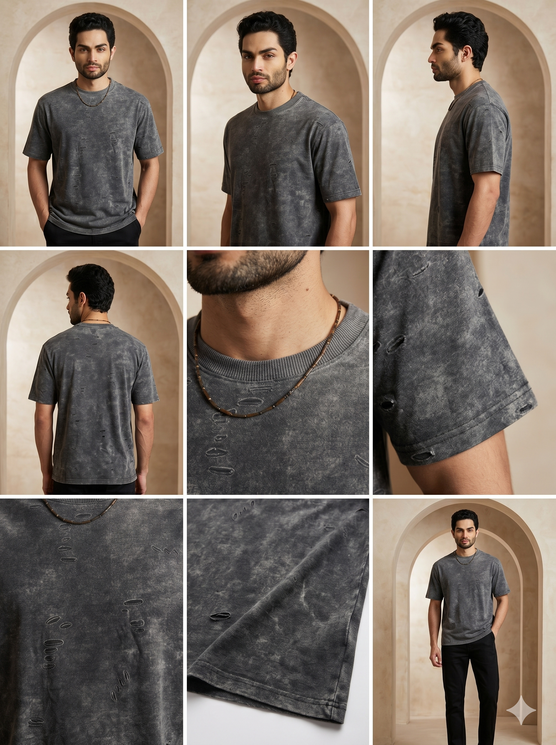 Mocha Waffle Texture Tee