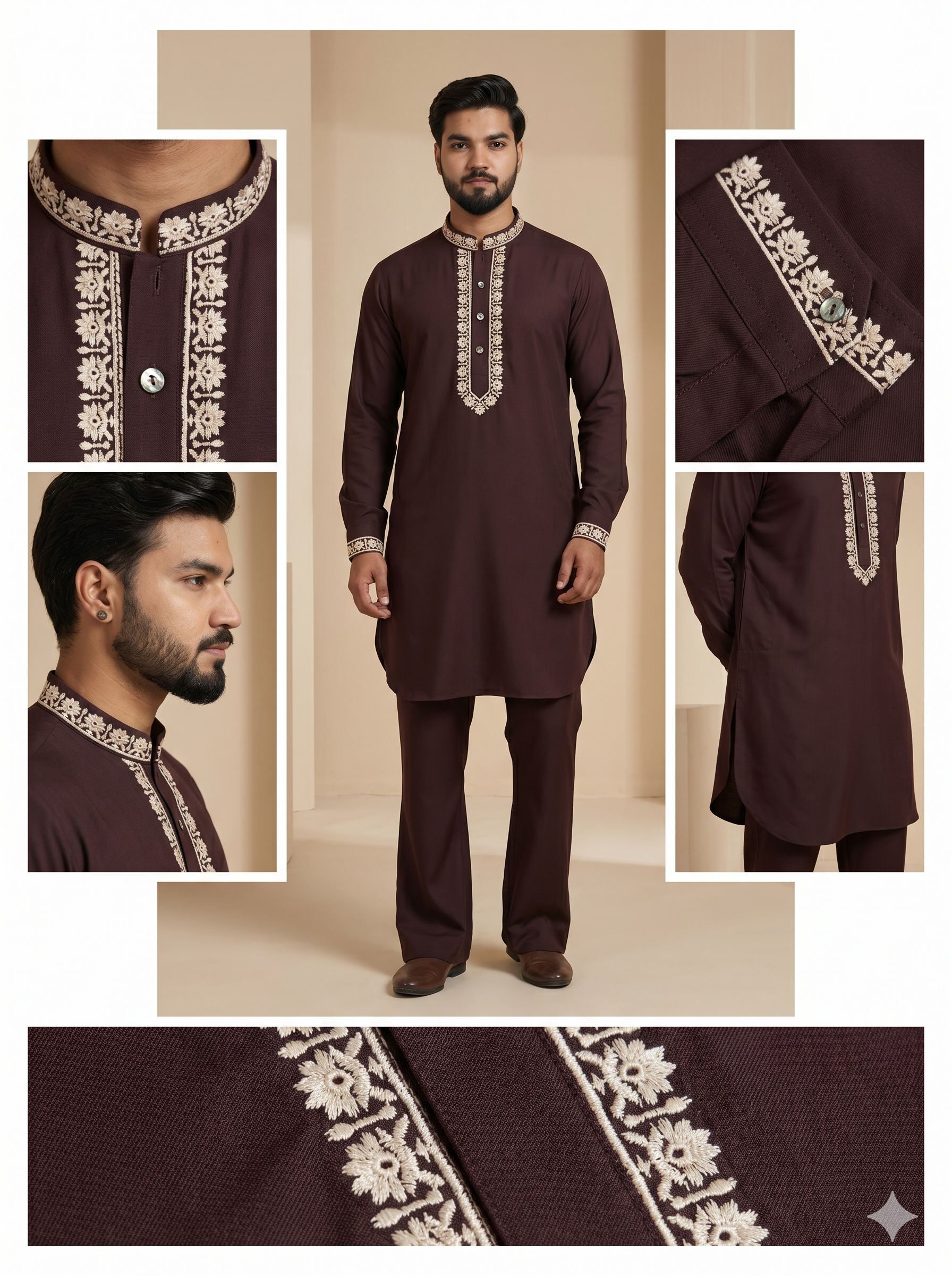 Armani Embroidary ShortKurta Bootcut