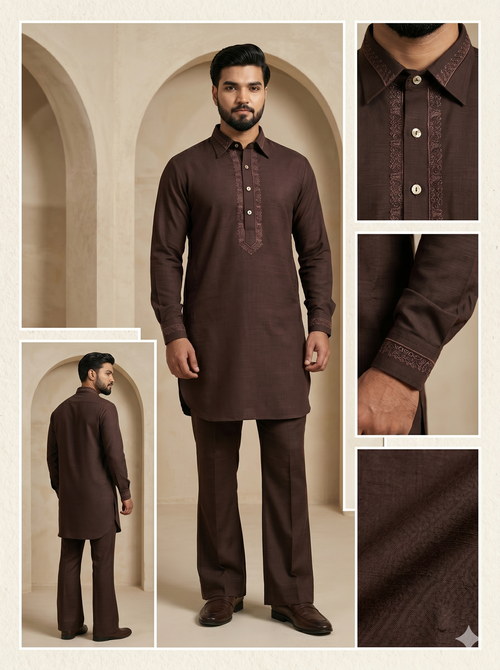 Armani Embroidary ShortKurta Bootcut Design 2