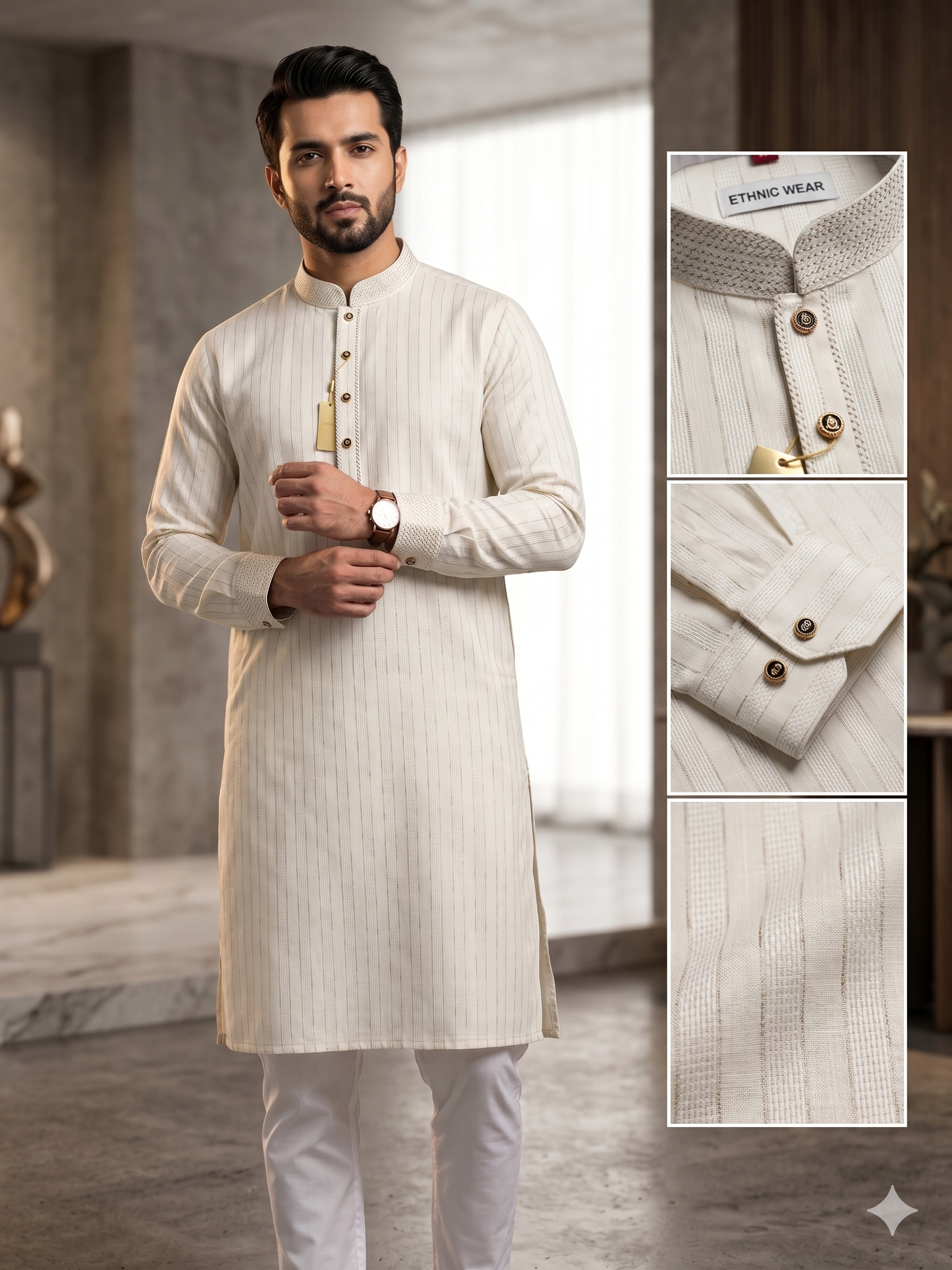 Strip Designer Kurtas
