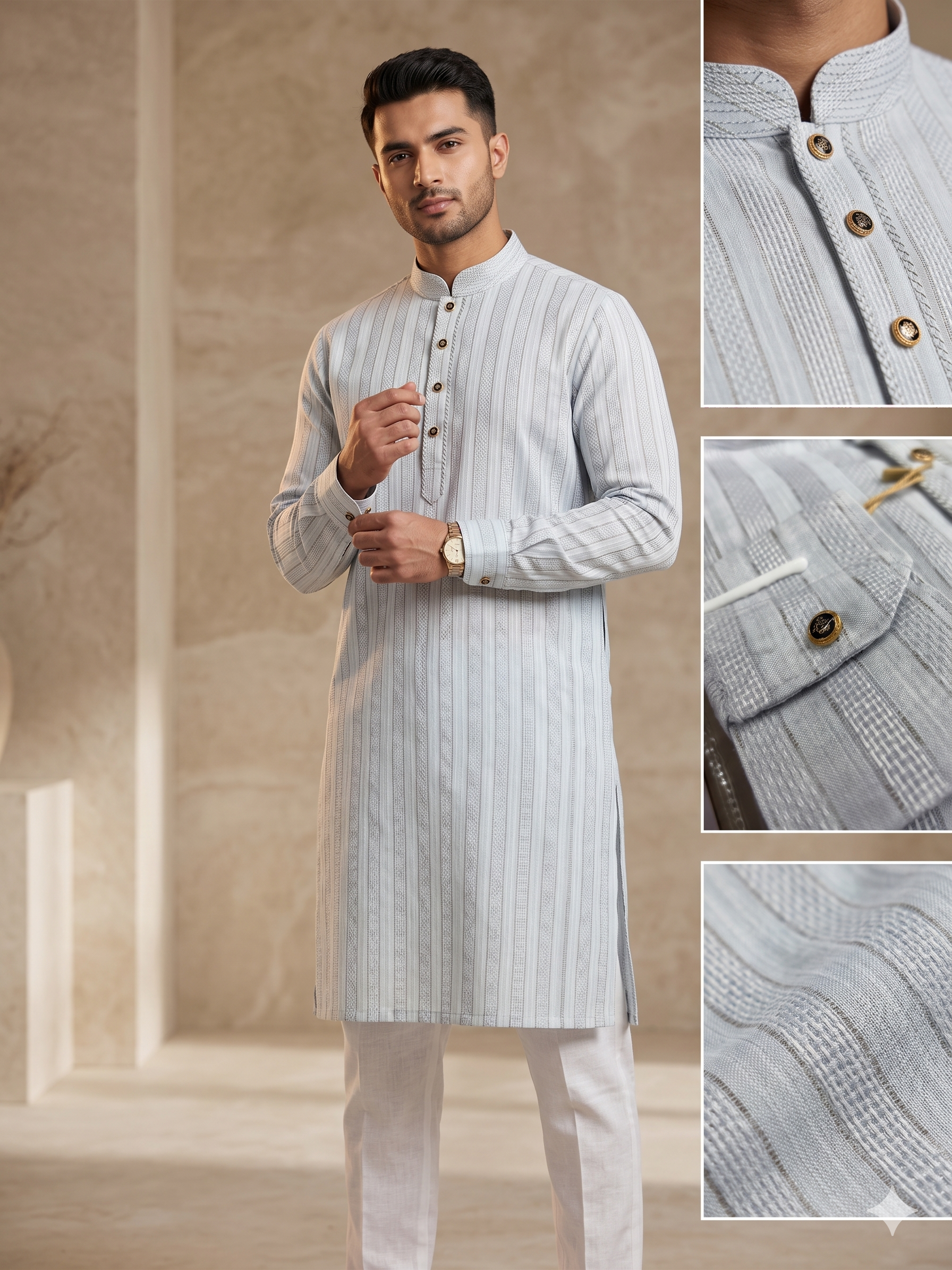 Strip Designer Kurtas