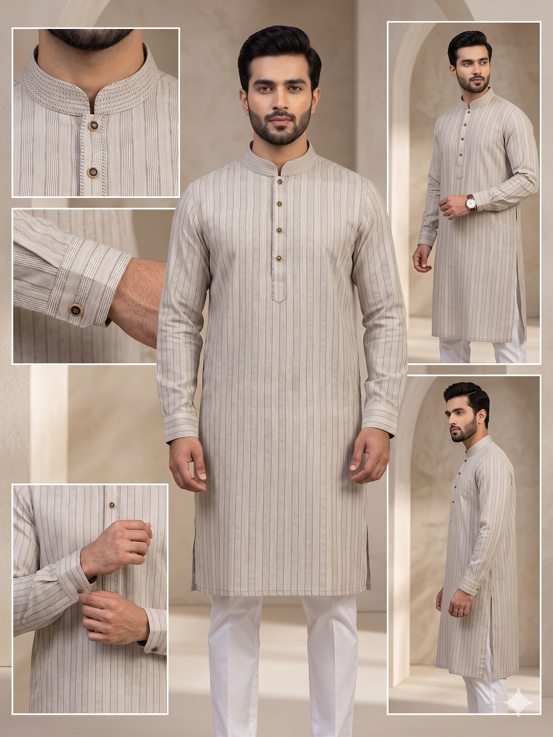 Strip Designer Kurtas