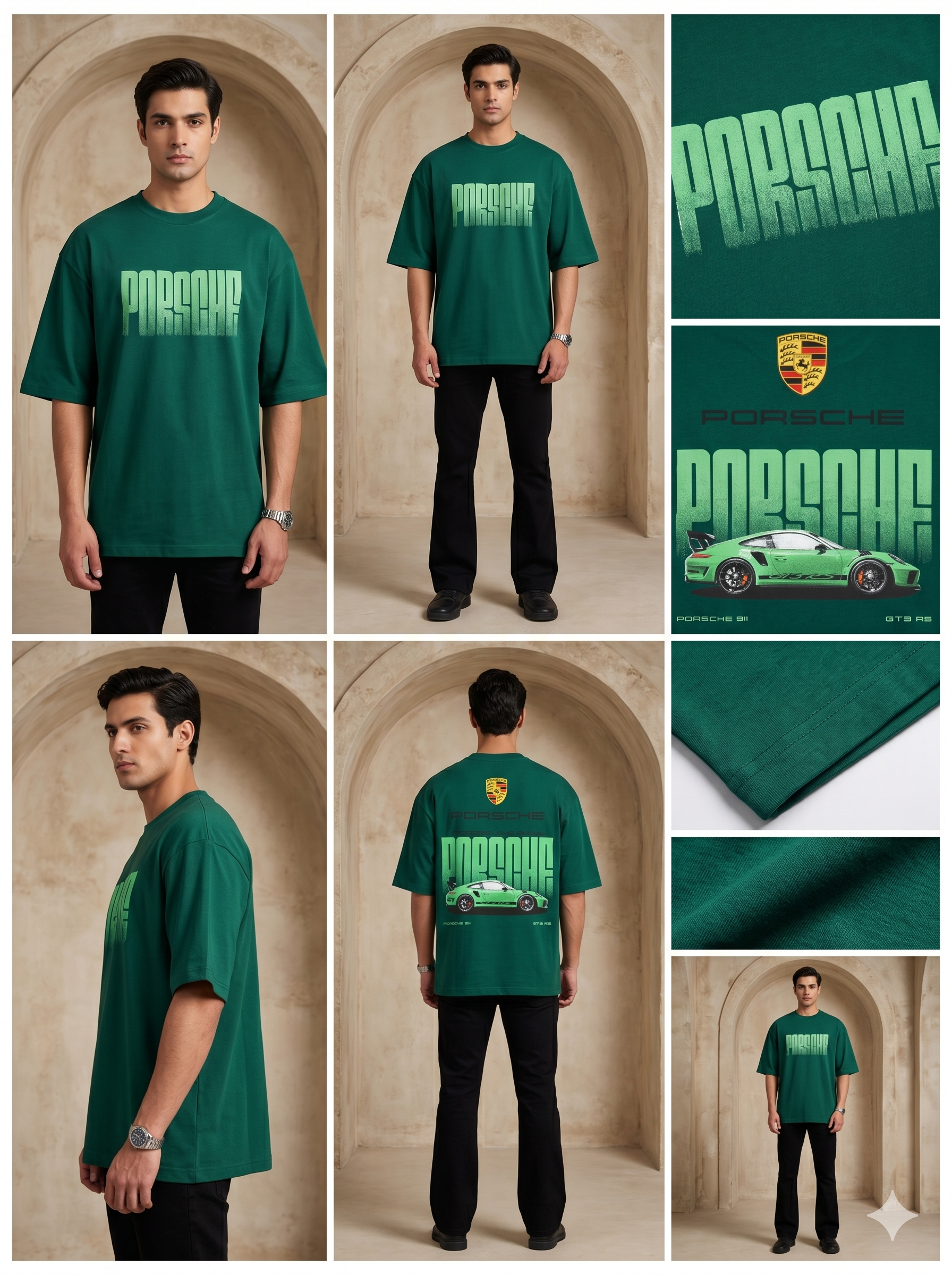 Midnight Racer Oversized Graphic T-Shirt