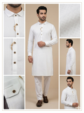 White Doby Pathani D2